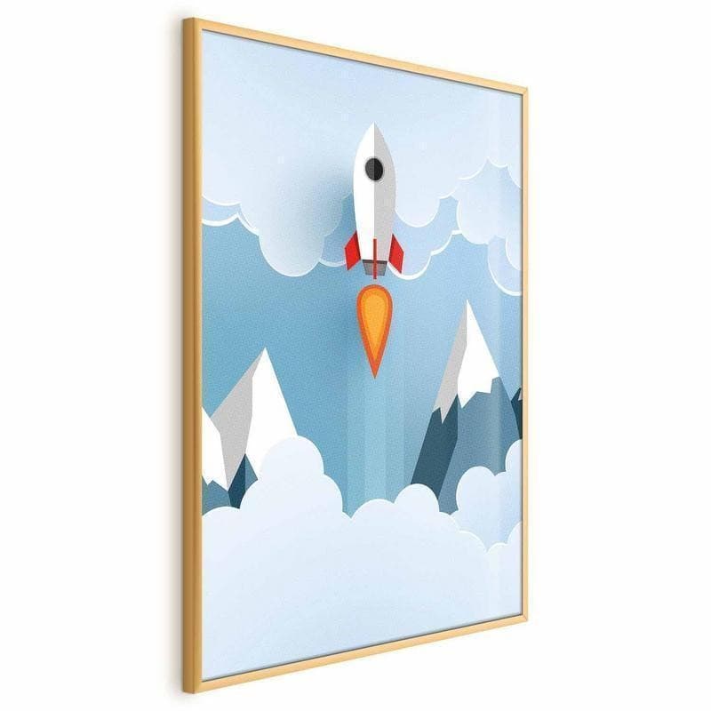 Poster - Rocket in the Clouds in Poster e stampe Collezione Casa - Trebisacce, commercioVirtuoso.it