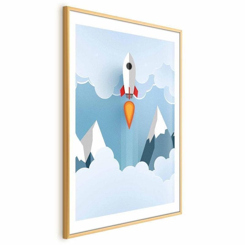 Poster - Rocket in the Clouds in Poster e stampe Collezione Casa - Trebisacce, commercioVirtuoso.it