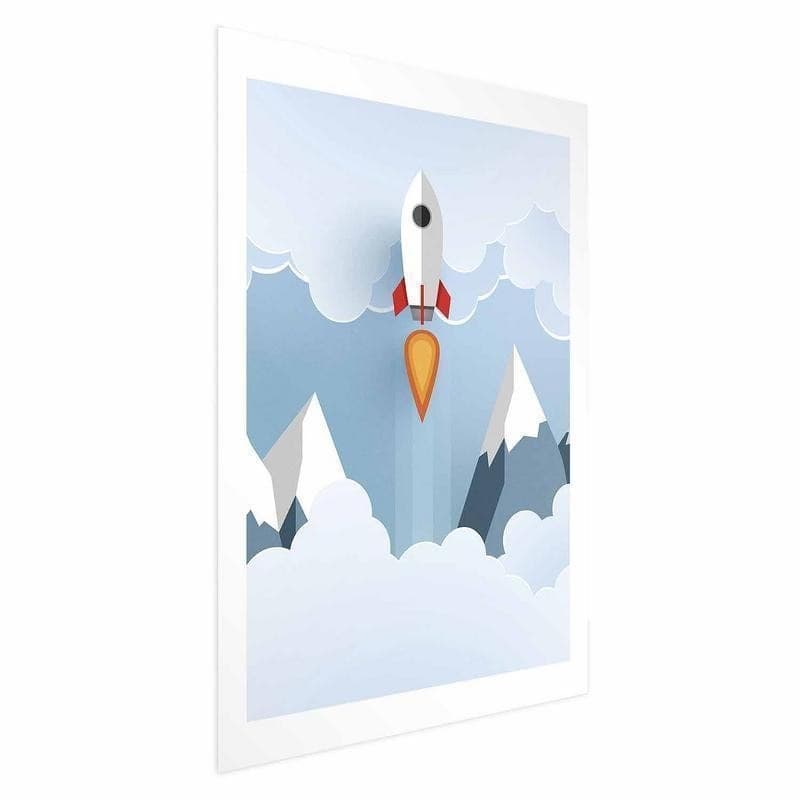 Poster - Rocket in the Clouds in Poster e stampe Collezione Casa - Trebisacce, commercioVirtuoso.it