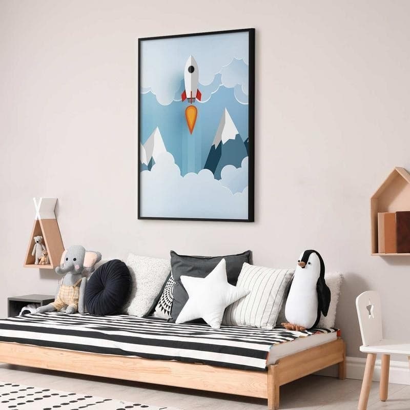 Poster - Rocket in the Clouds in Poster e stampe Collezione Casa - Trebisacce, commercioVirtuoso.it