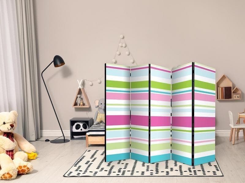 Paravento Bright stripes II [divisori da interno] in Paraventi Collezione Casa - Trebisacce, commercioVirtuoso.it