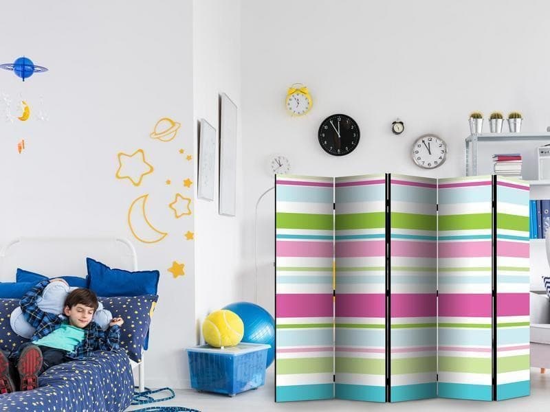 Paravento Bright stripes II [divisori da interno] in Paraventi Collezione Casa - Trebisacce, commercioVirtuoso.it