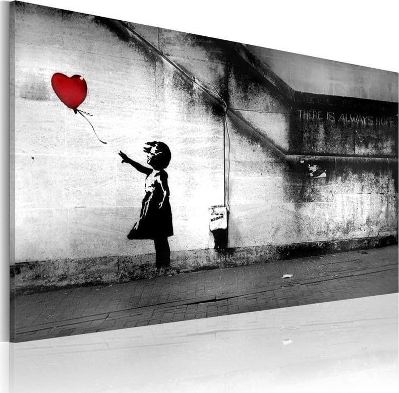 Quadro speranza (Banksy) in Poster e stampe Collezione Casa - Trebisacce, commercioVirtuoso.it
