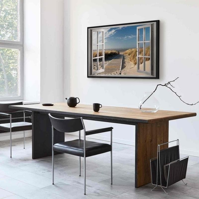 Quadro Window View of the Beach in Poster e stampe Collezione Casa - Trebisacce, commercioVirtuoso.it