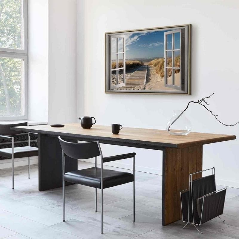 Quadro Window View of the Beach in Poster e stampe Collezione Casa - Trebisacce, commercioVirtuoso.it
