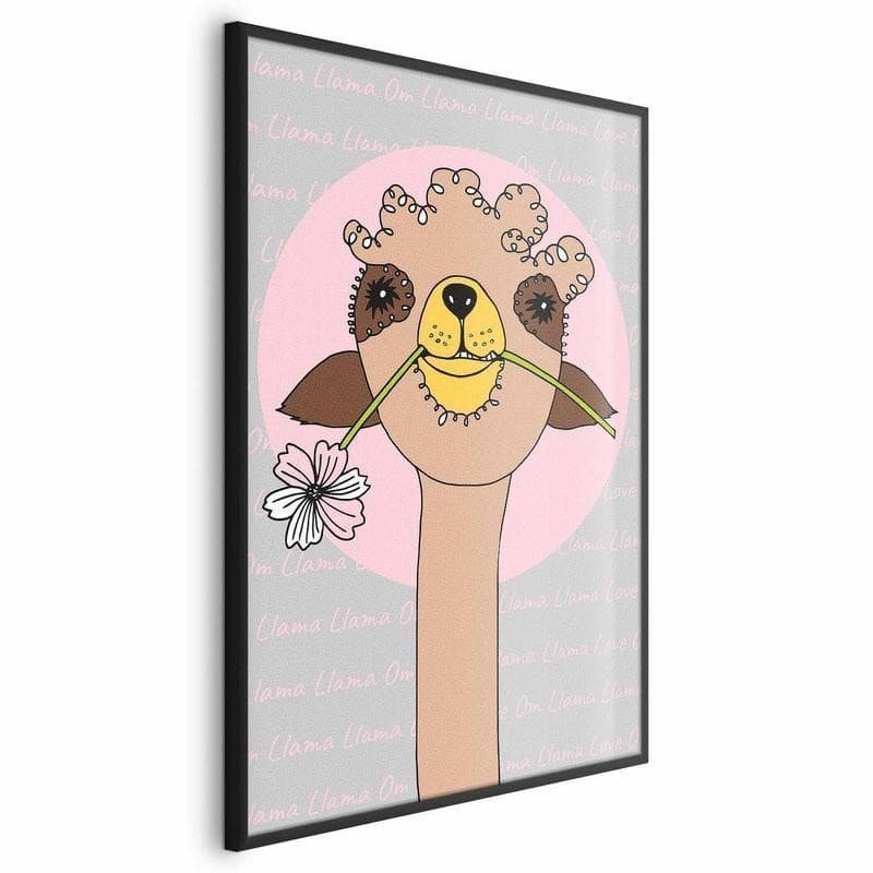 Poster - Cheerful Llama in Poster e stampe Collezione Casa - Trebisacce, commercioVirtuoso.it