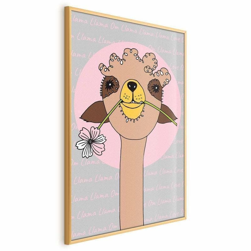 Poster - Cheerful Llama in Poster e stampe Collezione Casa - Trebisacce, commercioVirtuoso.it