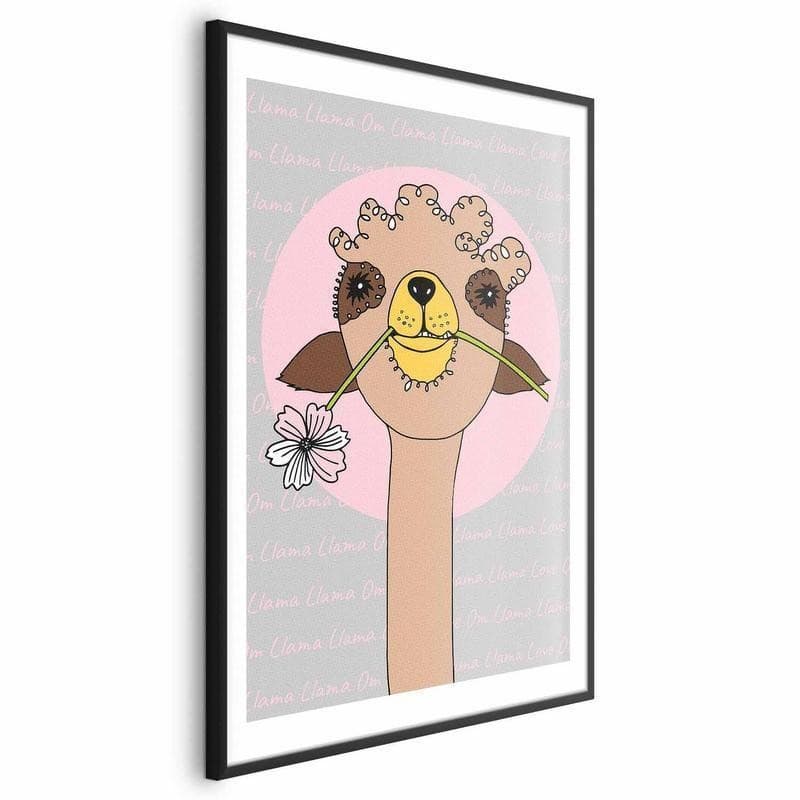 Poster - Cheerful Llama in Poster e stampe Collezione Casa - Trebisacce, commercioVirtuoso.it
