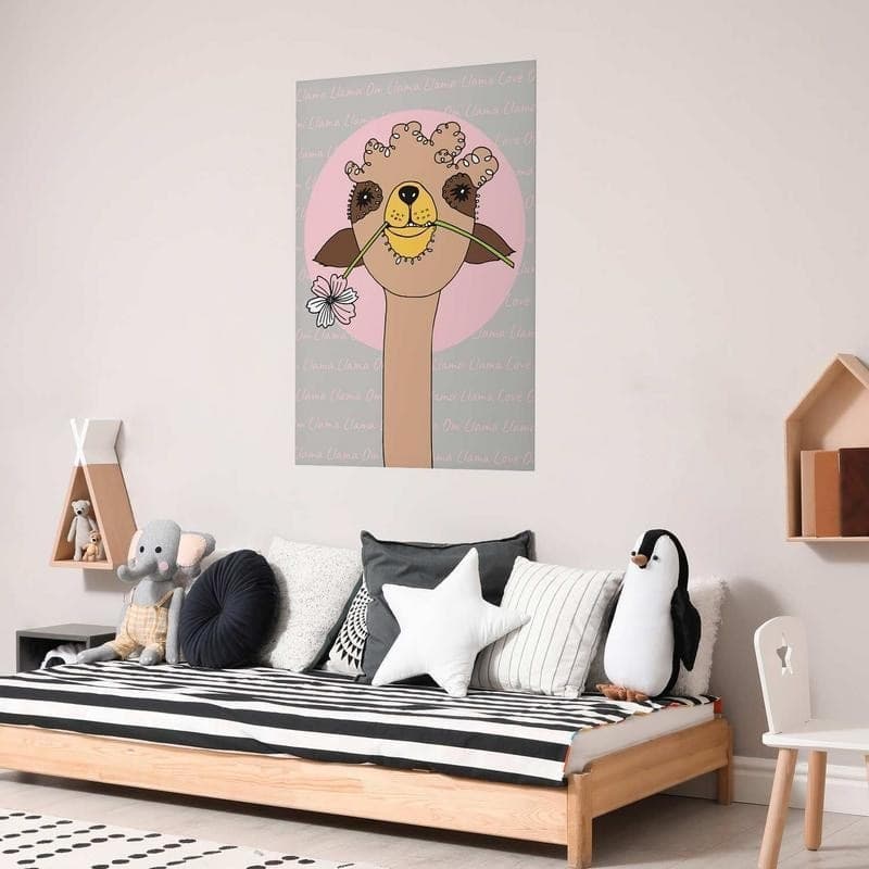 Poster - Cheerful Llama in Poster e stampe Collezione Casa - Trebisacce, commercioVirtuoso.it