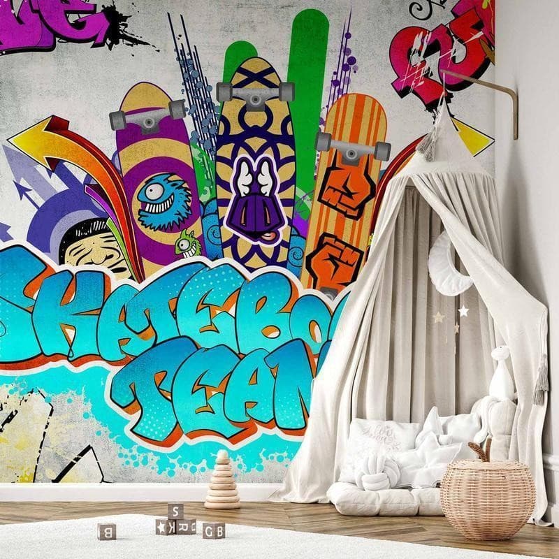 Fotomurale Skateboard team in Carta da parati Collezione Casa - Trebisacce, commercioVirtuoso.it