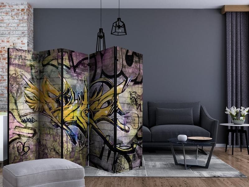 Paravento Stunning graffiti II [Room Dividers] in Paraventi Collezione Casa - Trebisacce, commercioVirtuoso.it
