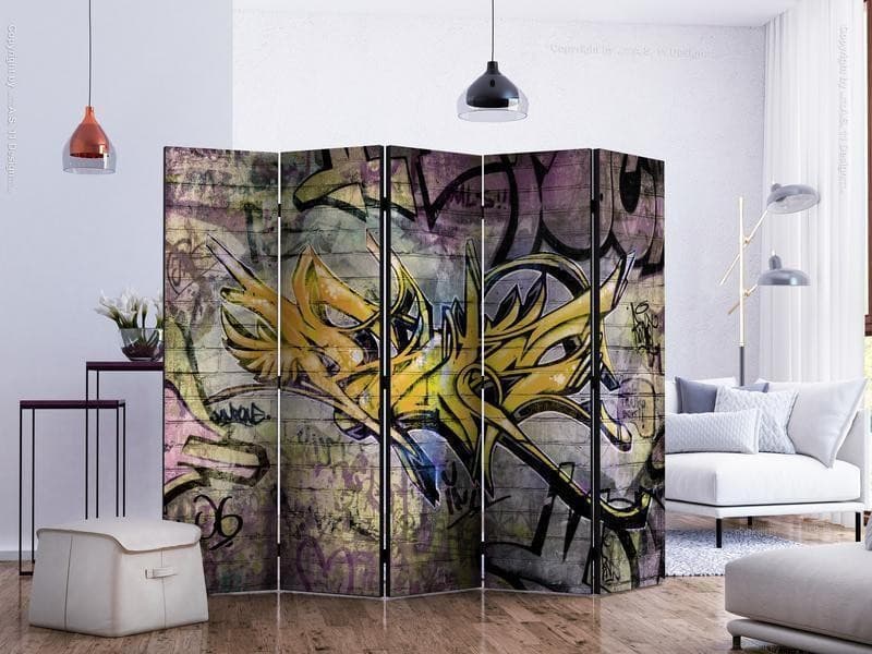 Paravento Stunning graffiti II [Room Dividers] in Paraventi Collezione Casa - Trebisacce, commercioVirtuoso.it