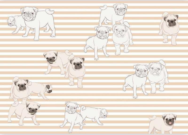 Fotomurale Playful Dogs in Carta da parati Collezione Casa - Trebisacce, commercioVirtuoso.it