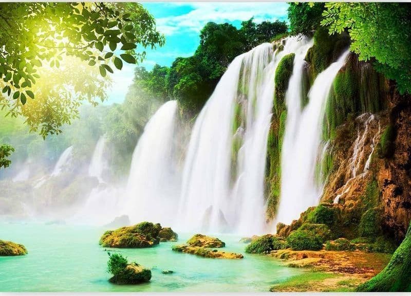Fotomurale La bellezza della natura: cascata in Carta da parati Collezione Casa - Trebisacce, commercioVirtuoso.it