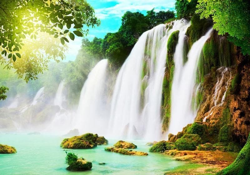 Fotomurale La bellezza della natura: cascata in Carta da parati Collezione Casa - Trebisacce, commercioVirtuoso.it