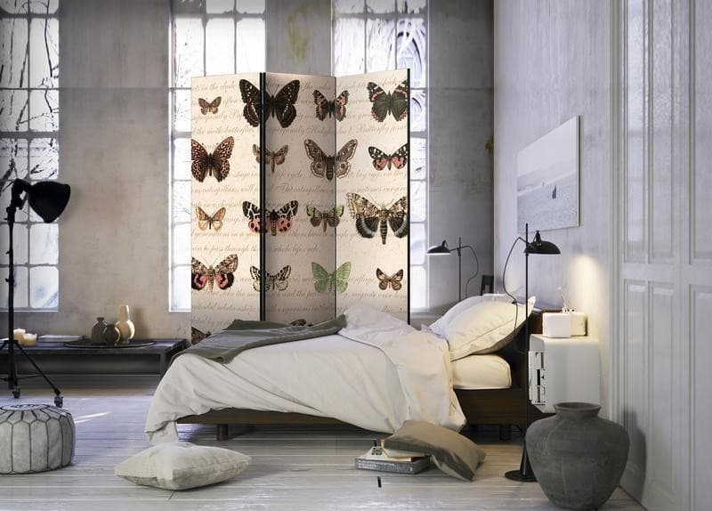 Paravento Retro Style: Butterflies [divisori da interno] in Paraventi Collezione Casa - Trebisacce, commercioVirtuoso.it
