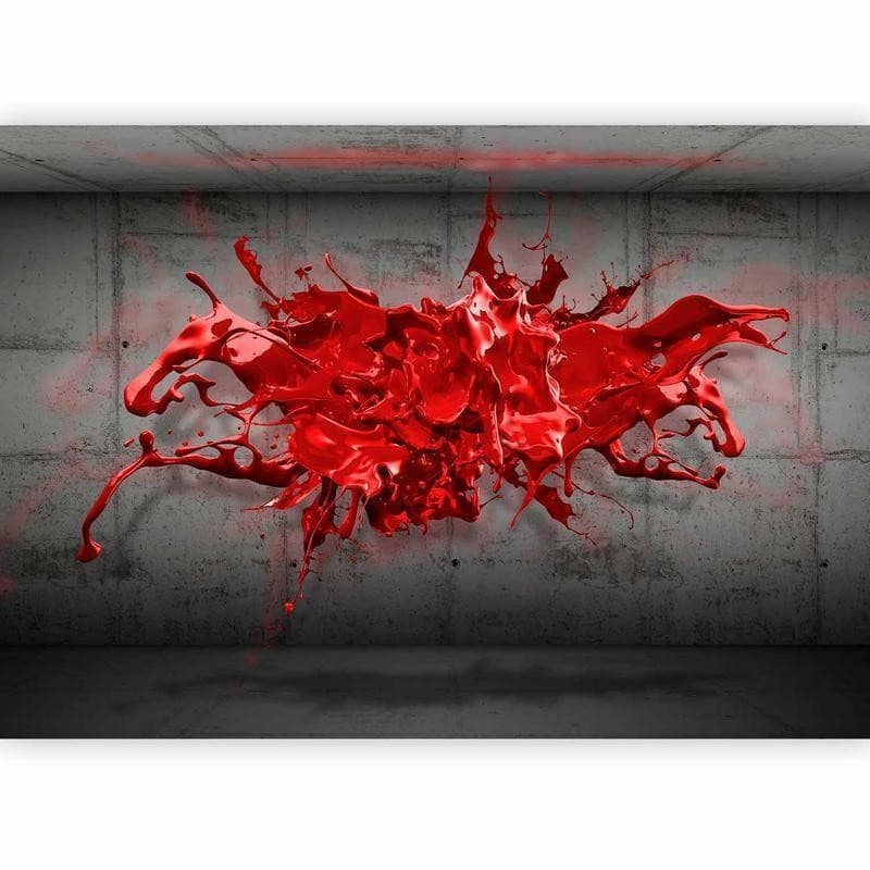 Fotomurale Red Ink Blot in Carta da parati Collezione Casa - Trebisacce, commercioVirtuoso.it