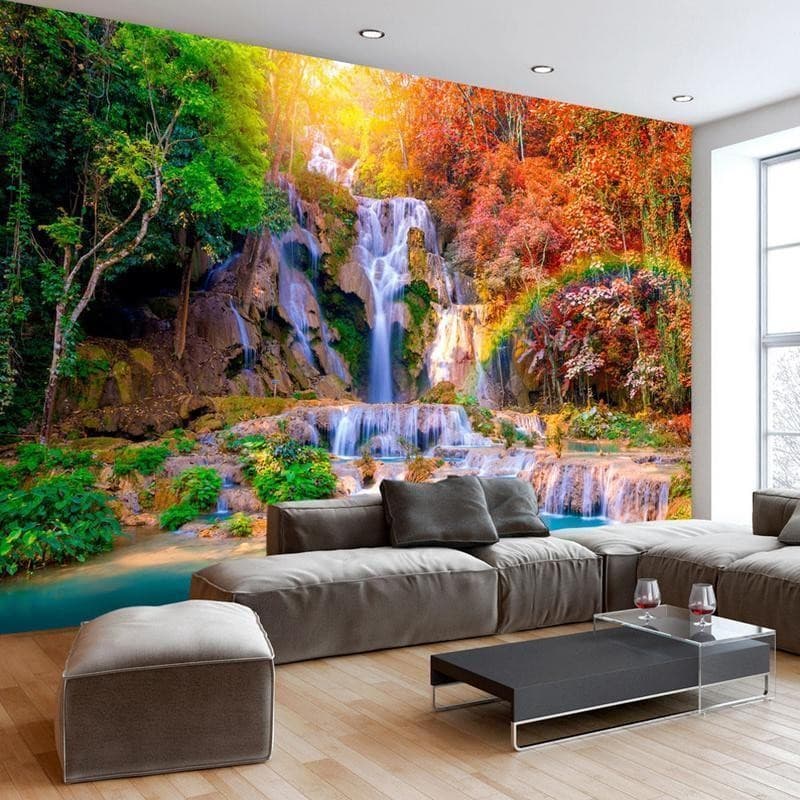 Fotomurale adesivo Tat Kuang Si Waterfalls in Carta da parati Collezione Casa - Trebisacce, commercioVirtuoso.it