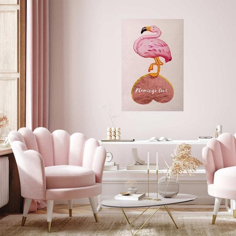 Poster - Flamingo in Love in Poster e stampe Collezione Casa - Trebisacce, commercioVirtuoso.it