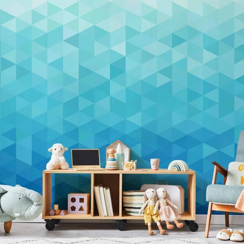 Fotomurale Pixel azzurro in Carta da parati Collezione Casa - Trebisacce, commercioVirtuoso.it