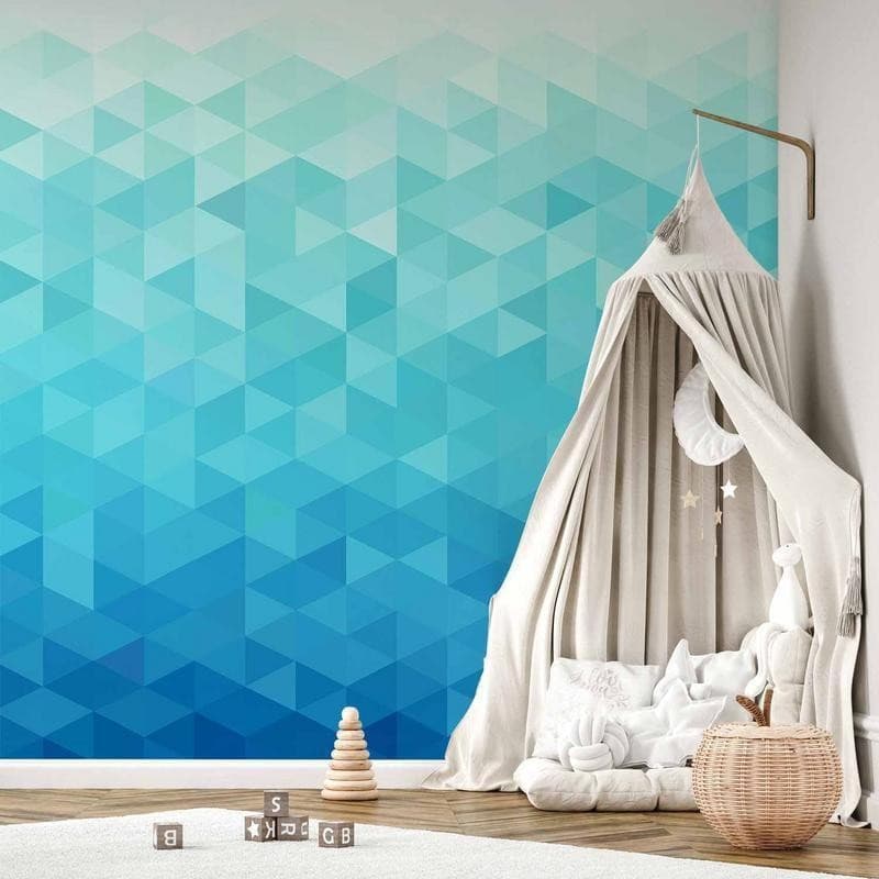 Fotomurale Pixel azzurro in Carta da parati Collezione Casa - Trebisacce, commercioVirtuoso.it