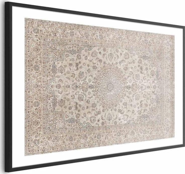 Poster - Sand Carpet - Worn Persian Rug with Rich Ornamental Motifs in Tappeti Collezione Casa - Trebisacce, commercioVirtuoso.it