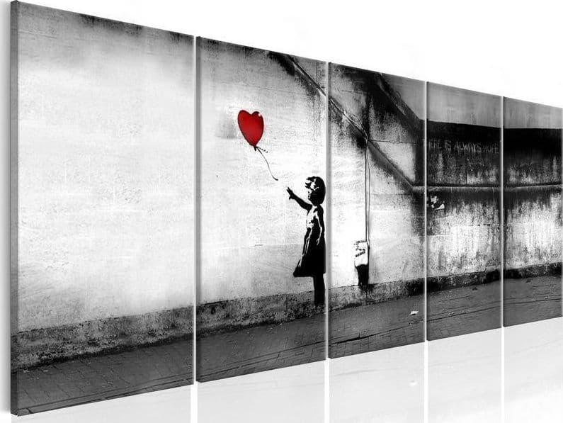 Quadro Banksy Runaway Balloon in Poster e stampe Collezione Casa - Trebisacce, commercioVirtuoso.it