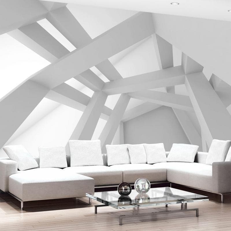 Fotomurale White Construction in Carta da parati Collezione Casa - Trebisacce, commercioVirtuoso.it