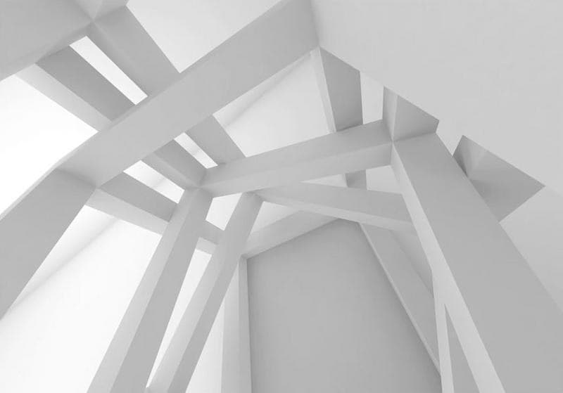 Fotomurale White Construction in Carta da parati Collezione Casa - Trebisacce, commercioVirtuoso.it