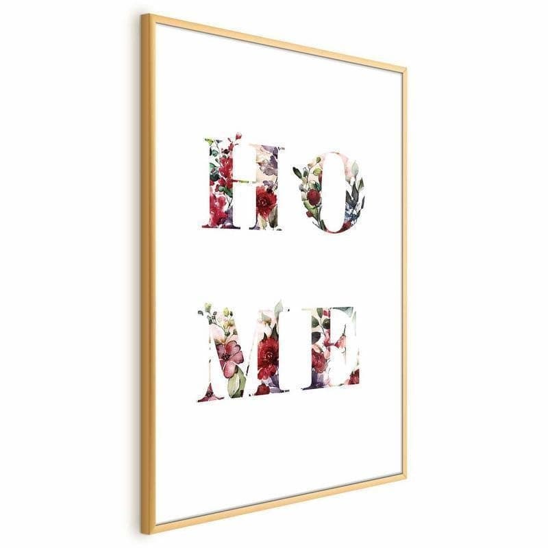 Poster - Home in Flowers in Poster e stampe Collezione Casa - Trebisacce, commercioVirtuoso.it