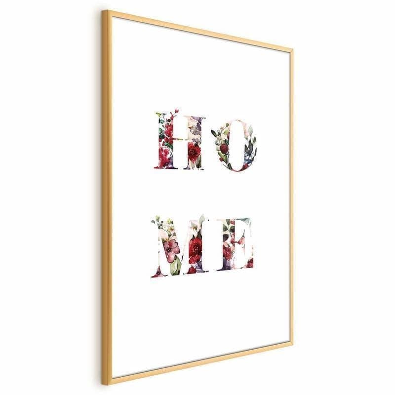 Poster - Home in Flowers in Poster e stampe Collezione Casa - Trebisacce, commercioVirtuoso.it