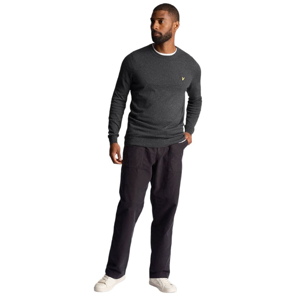 Lyle & Scott maglioncino merino grigio KN400VC Maglieria Lyle & Scott