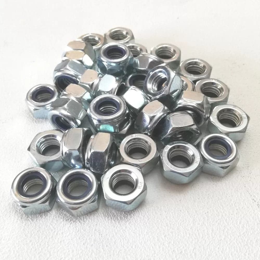 M 8 chiave 13 - 500pz dado esagonale autobloccante zincato passo grosso in Dadi e bulloni esagonali per macchina Aloiserw.com - Altomonte, commercioVirtuoso.it