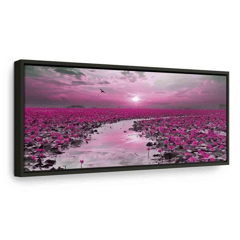 Quadro Lilies and Sunset (1 Part) Narrow in Poster e stampe Collezione Casa - Trebisacce, commercioVirtuoso.it