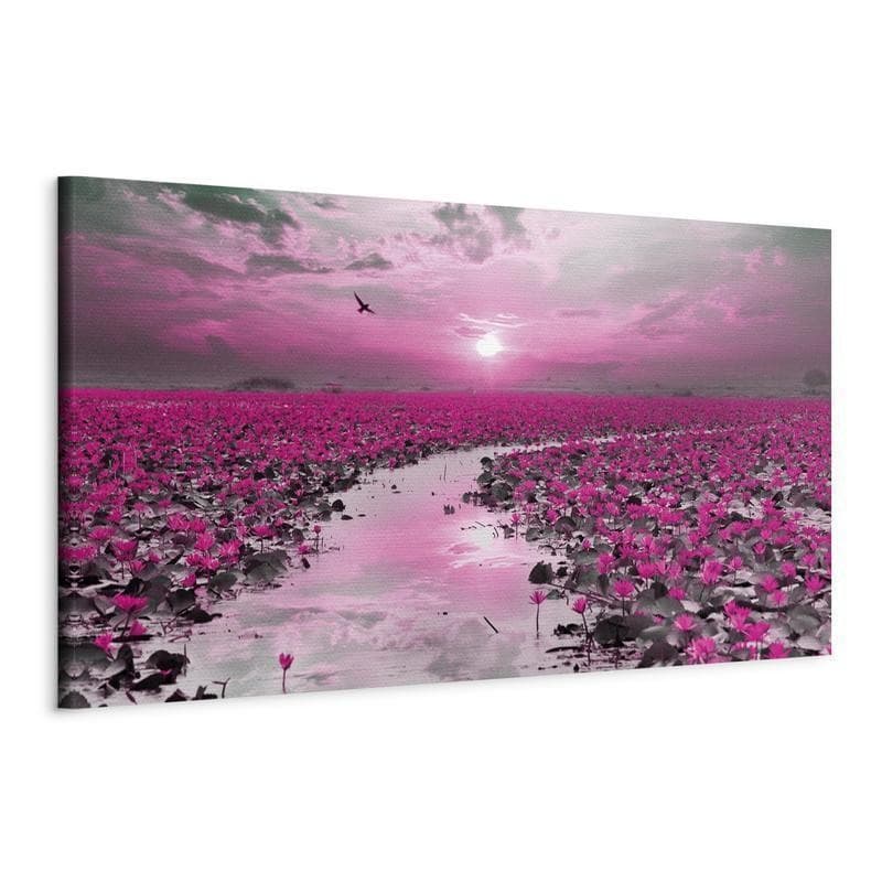 Quadro Lilies and Sunset (1 Part) Narrow in Poster e stampe Collezione Casa - Trebisacce, commercioVirtuoso.it