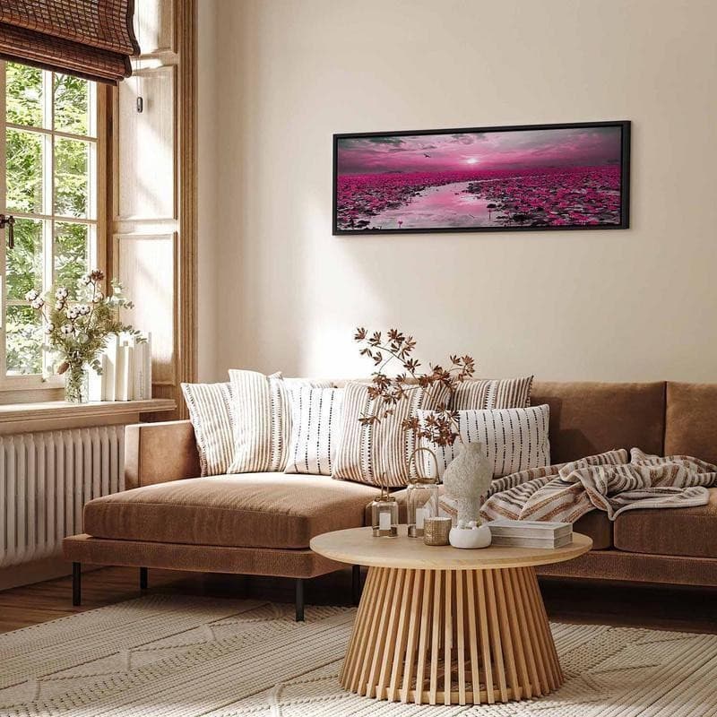 Quadro Lilies and Sunset (1 Part) Narrow in Poster e stampe Collezione Casa - Trebisacce, commercioVirtuoso.it