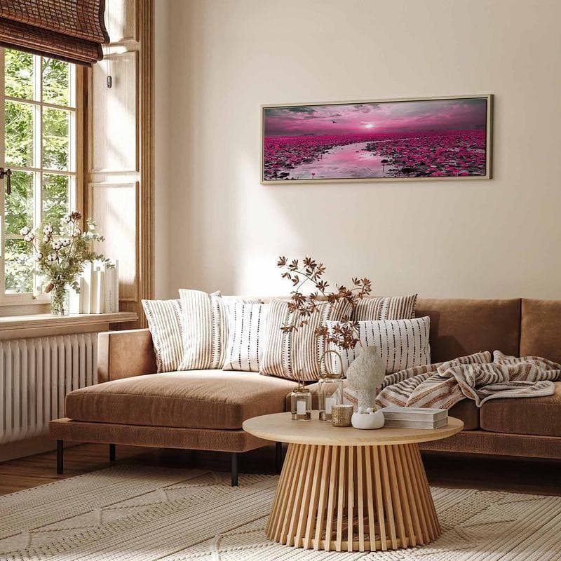 Quadro Lilies and Sunset (1 Part) Narrow in Poster e stampe Collezione Casa - Trebisacce, commercioVirtuoso.it