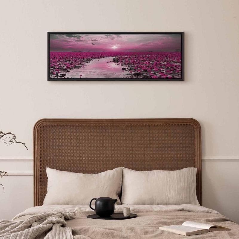 Quadro Lilies and Sunset (1 Part) Narrow in Poster e stampe Collezione Casa - Trebisacce, commercioVirtuoso.it