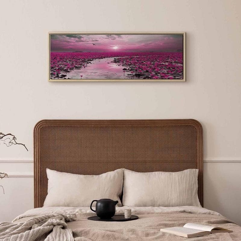 Quadro Lilies and Sunset (1 Part) Narrow in Poster e stampe Collezione Casa - Trebisacce, commercioVirtuoso.it