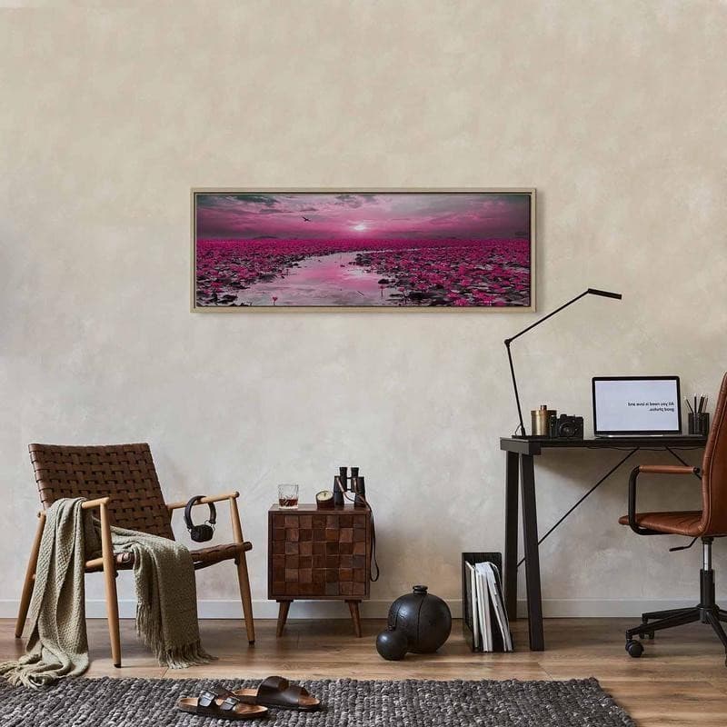 Quadro Lilies and Sunset (1 Part) Narrow in Poster e stampe Collezione Casa - Trebisacce, commercioVirtuoso.it