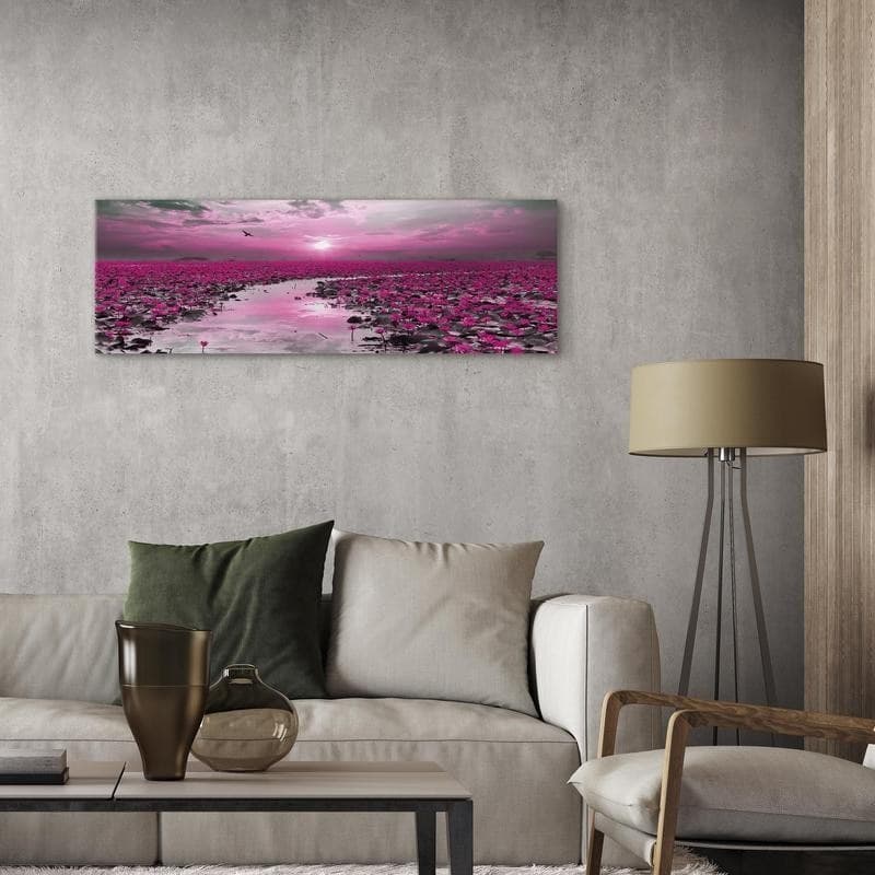 Quadro Lilies and Sunset (1 Part) Narrow in Poster e stampe Collezione Casa - Trebisacce, commercioVirtuoso.it