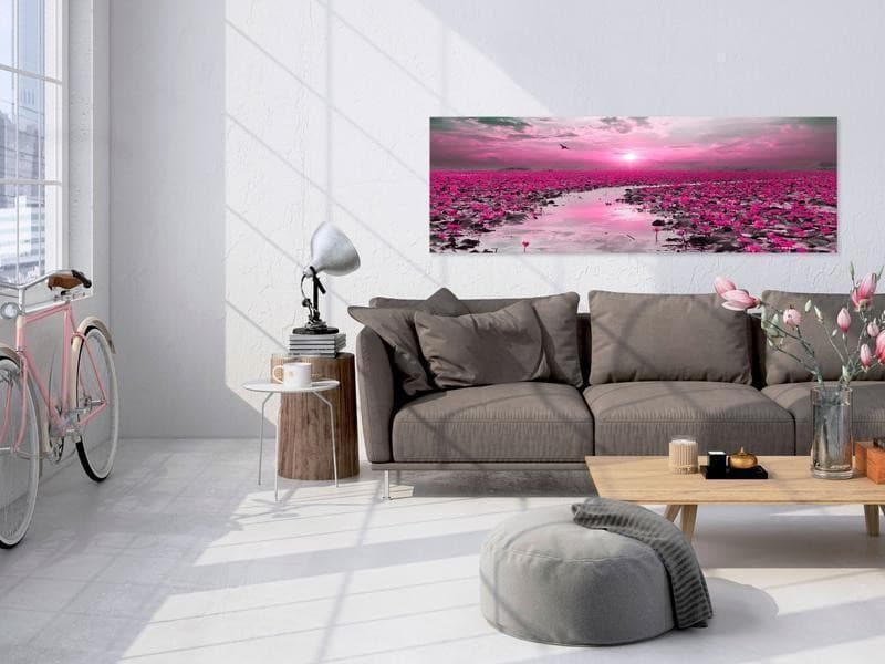 Quadro Lilies and Sunset (1 Part) Narrow in Poster e stampe Collezione Casa - Trebisacce, commercioVirtuoso.it