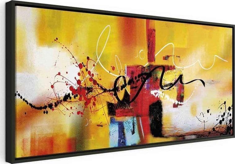 Quadro Street Melodies (1 Part) Orange Wide in Poster e stampe Collezione Casa - Trebisacce, commercioVirtuoso.it
