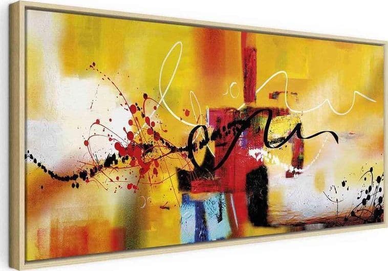 Quadro Street Melodies (1 Part) Orange Wide in Poster e stampe Collezione Casa - Trebisacce, commercioVirtuoso.it