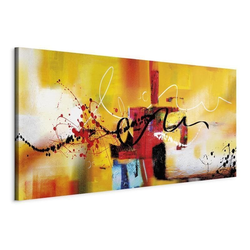 Quadro Street Melodies (1 Part) Orange Wide in Poster e stampe Collezione Casa - Trebisacce, commercioVirtuoso.it