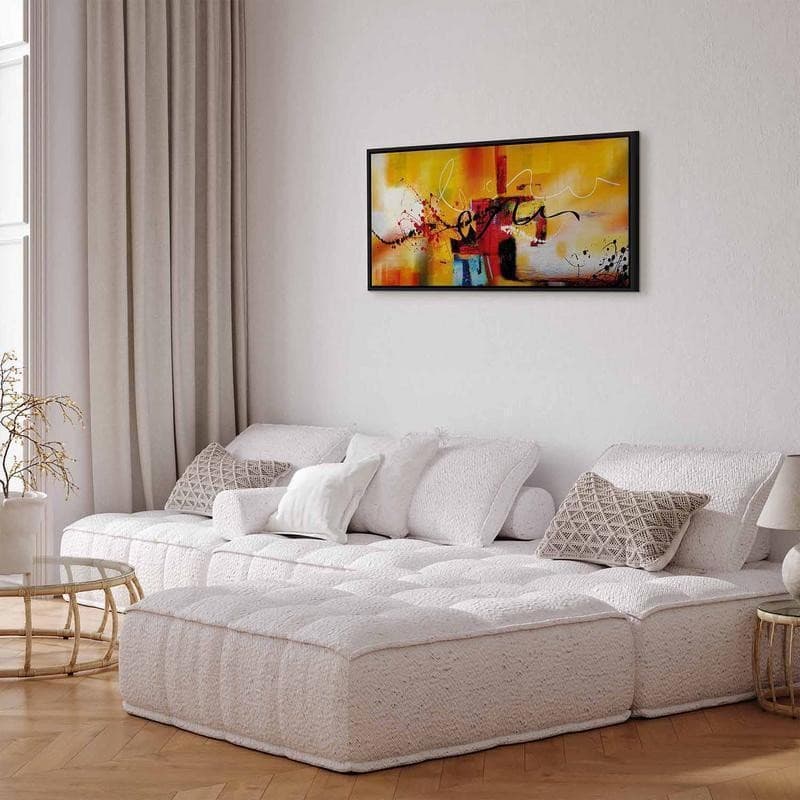 Quadro Street Melodies (1 Part) Orange Wide in Poster e stampe Collezione Casa - Trebisacce, commercioVirtuoso.it