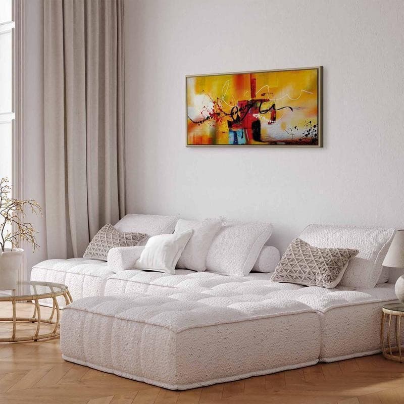 Quadro Street Melodies (1 Part) Orange Wide in Poster e stampe Collezione Casa - Trebisacce, commercioVirtuoso.it