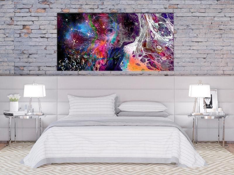 Quadro Colourful Galaxy (1 Part) Wide in Poster e stampe Collezione Casa - Trebisacce, commercioVirtuoso.it
