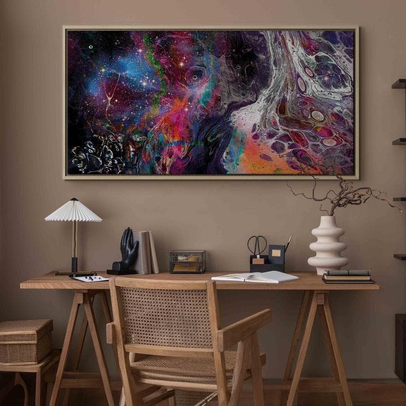 Quadro Colourful Galaxy (1 Part) Wide in Poster e stampe Collezione Casa - Trebisacce, commercioVirtuoso.it