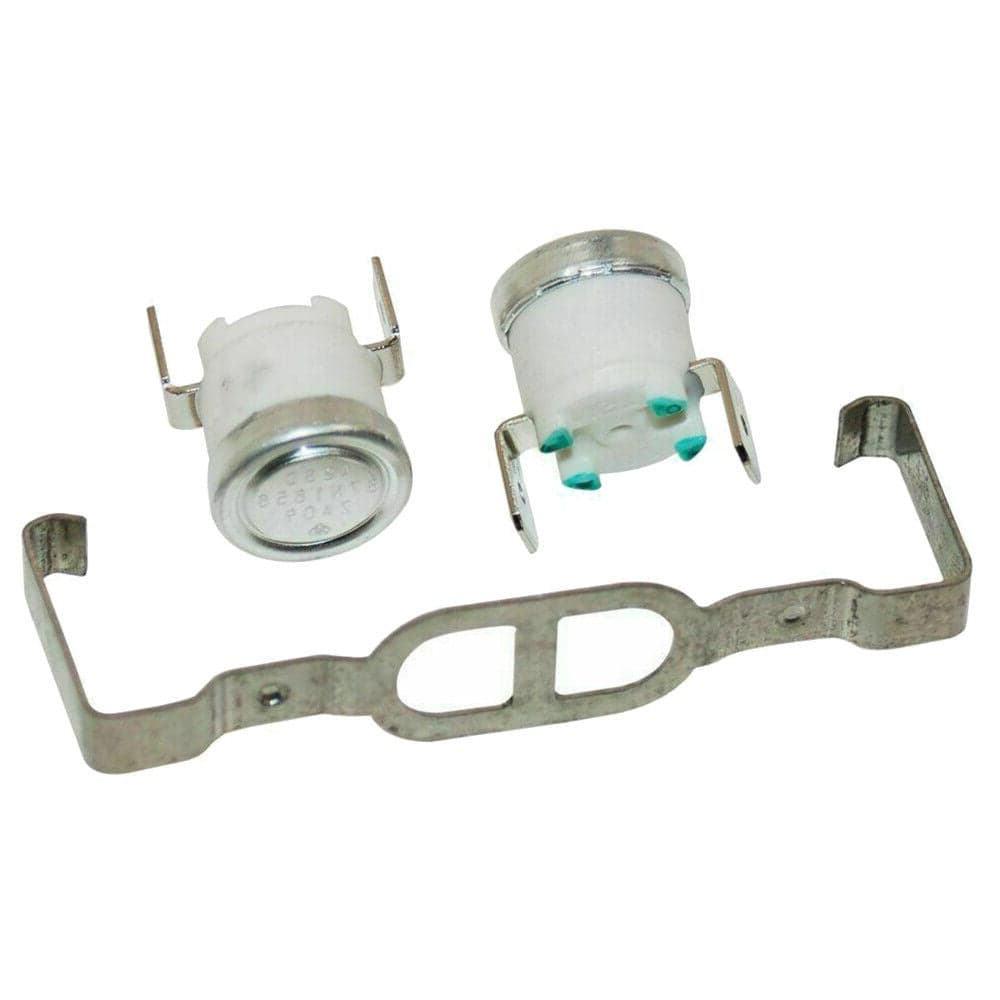 KIT 2 TERMOSTATI + STAFFA PER ASCIUGATRICE WHIRLPOOL CODICE 481225928681 in prodotto EuroStore07 - Alatri, commercioVirtuoso.it
